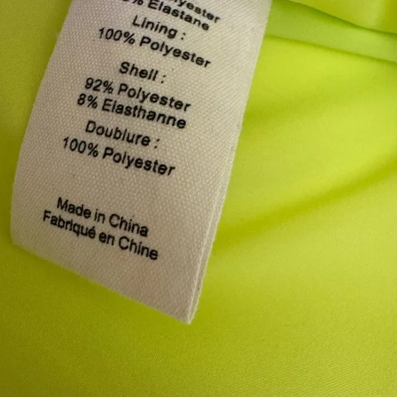 L'Agence Women's Neon Yellow Blazer in size 4 never used